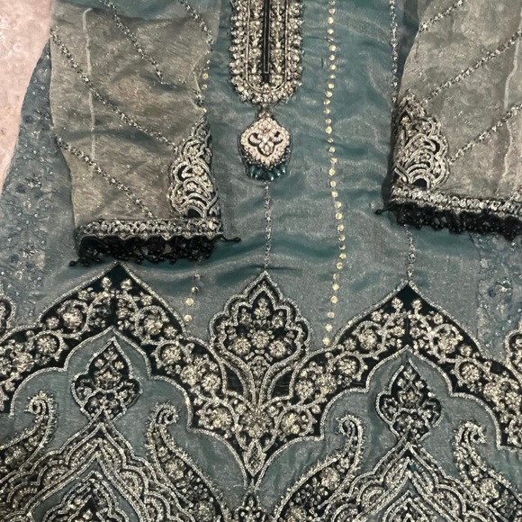 New 3 piece Pakistani maria b wedding party dress xl - Picture 3 of 12